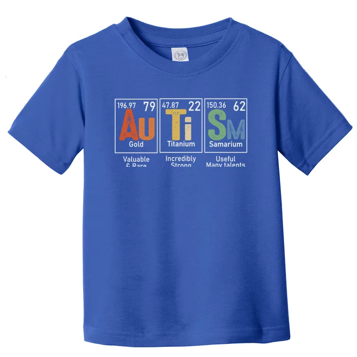 Autism Awareness Month Periodic Table Elets Gift Toddler T-Shirt