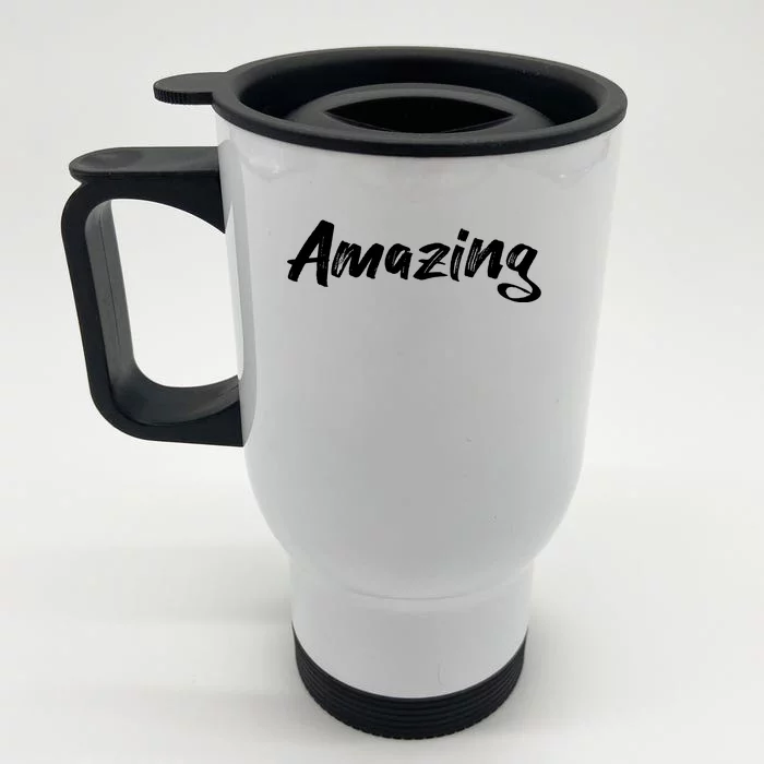 Amazing Front & Back Stainless Steel Travel Mug