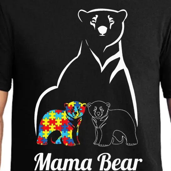 Autism Awareness Mama Bear Mom Autistic Child Pajama Set