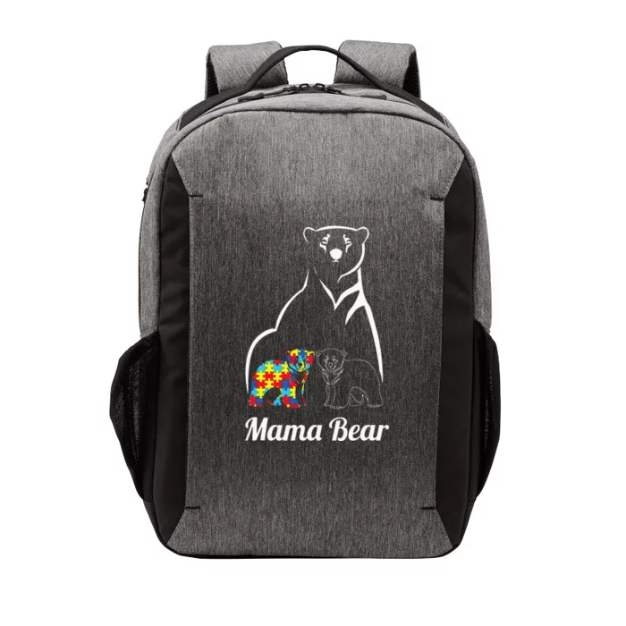 Autism Awareness Mama Bear Mom Autistic Child Vector Backpack