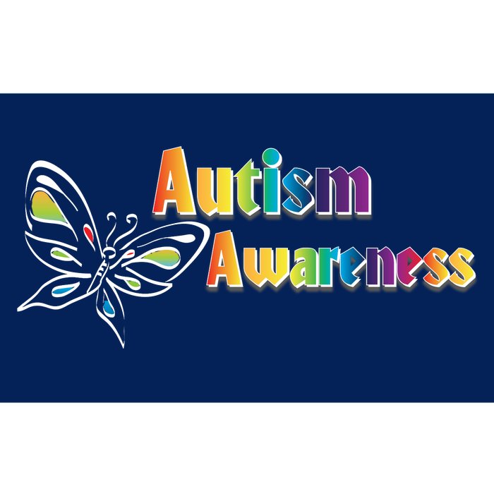 Autism Awareness Month Minimalist Butterfly Bumper Sticker