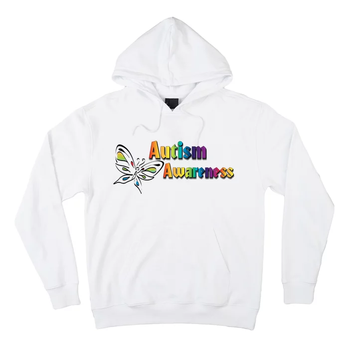 Autism Awareness Month Minimalist Butterfly Hoodie