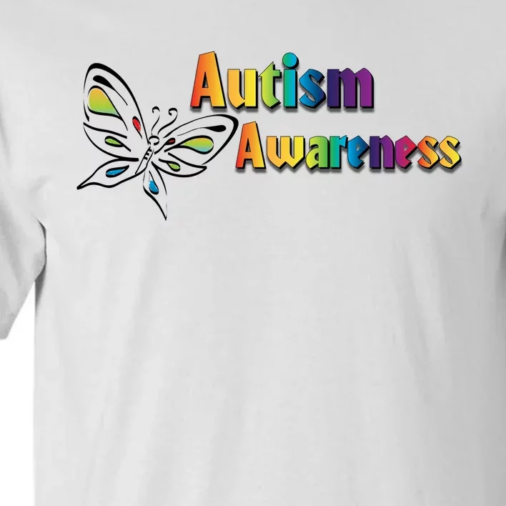 Autism Awareness Month Minimalist Butterfly Tall T-Shirt