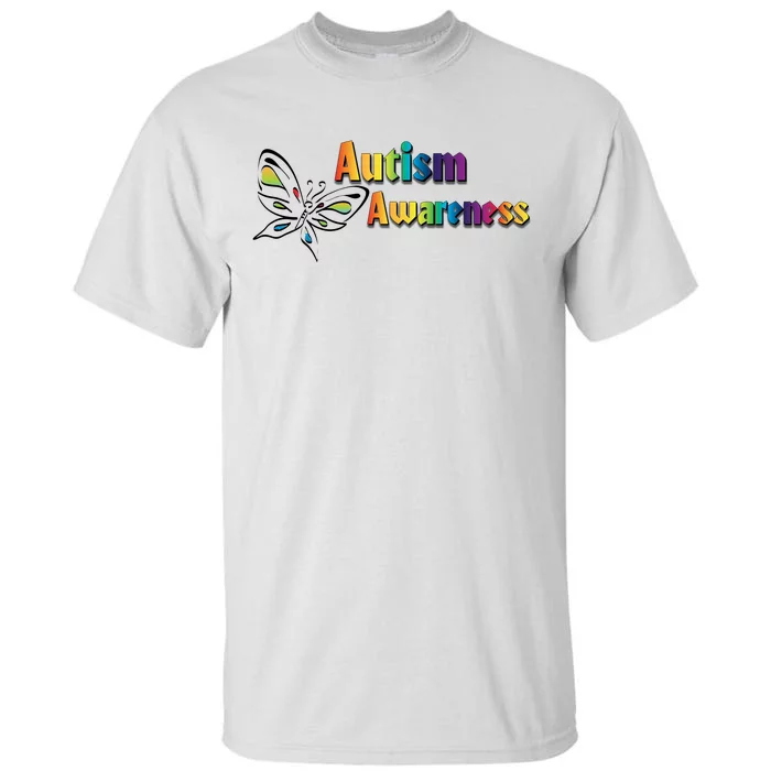 Autism Awareness Month Minimalist Butterfly Tall T-Shirt