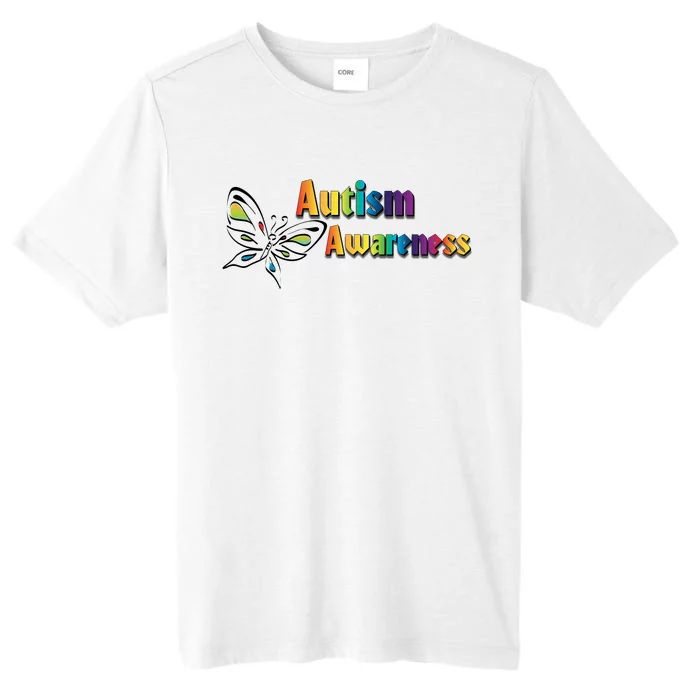 Autism Awareness Month Minimalist Butterfly ChromaSoft Performance T-Shirt