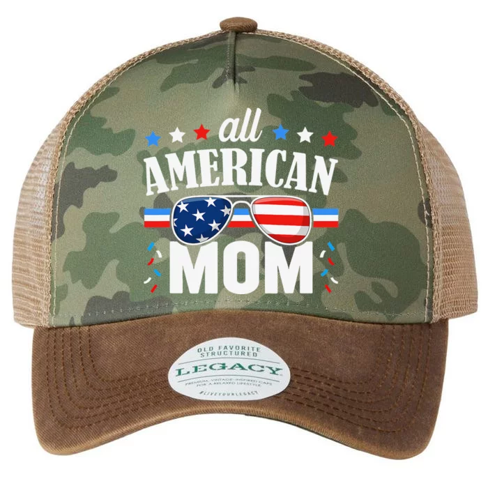 All American Mom 4th of July USA Family Matching Outfit Legacy Tie Dye Trucker Hat