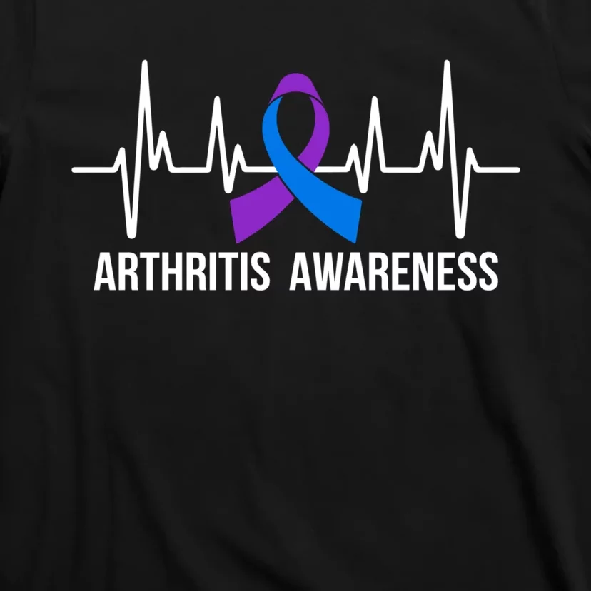 Arthritis Awareness Month Ribbon Heartbeat T-Shirt