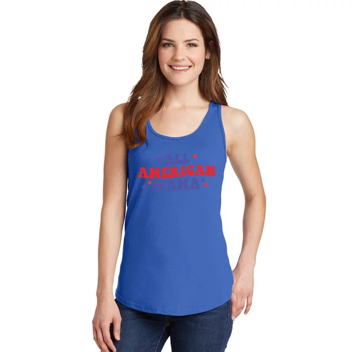 All American Mama Independence Day Gift Ladies Essential Tank