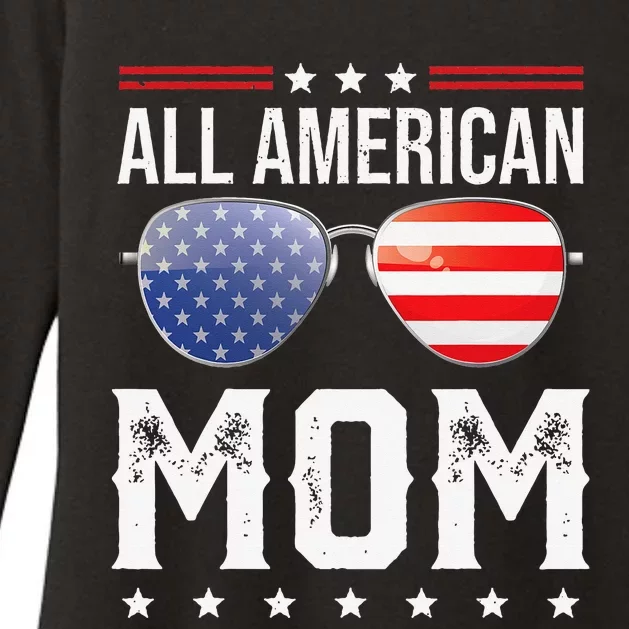 All American Mom Matching Family Fourth 4th of July American Womens CVC Long Sleeve Shirt