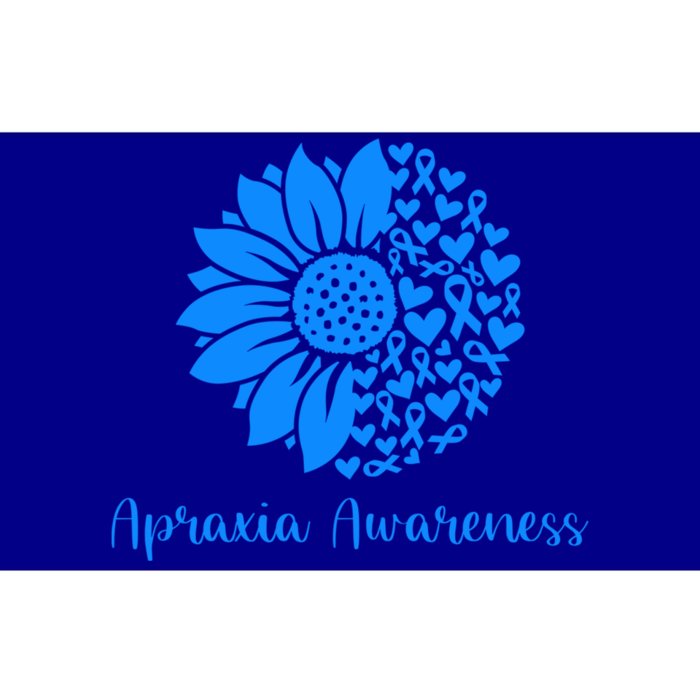 Apraxia Awareness Month Blue Sunflower We Wear Blue In May Great Gift Bumper Sticker