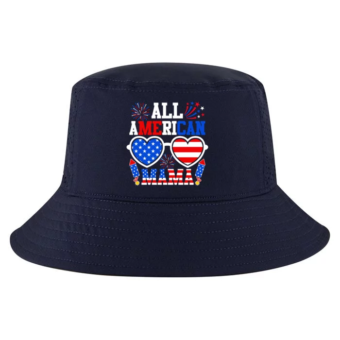 All American Mama Gift Funny 4th Of July Family Matching Cool Gift Cool Comfort Performance Bucket Hat