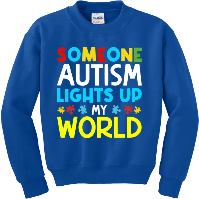 Autism Awareness Month World Autism Awareness Day 2024 Meaningful Gift Kids Sweatshirt