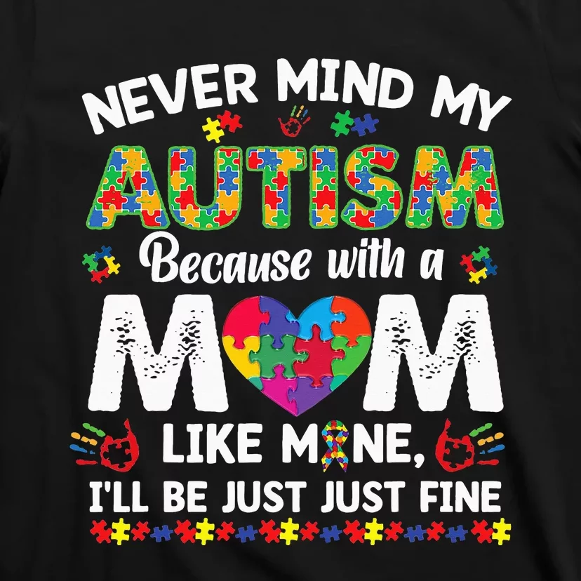 Autism Awareness Month Autism Mom puzzle T-Shirt