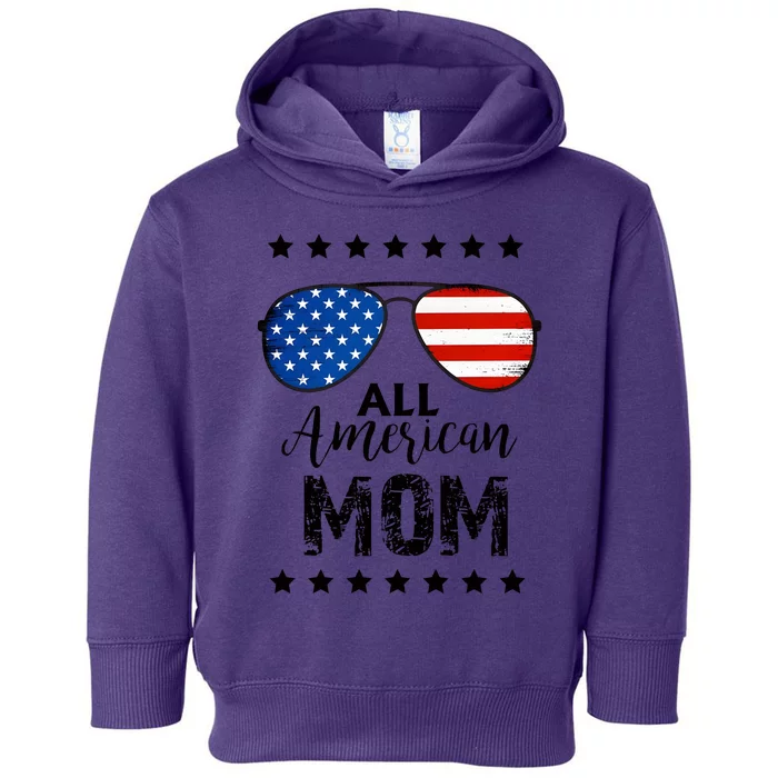 All American Mom 4th Of July Family Matching Toddler Hoodie