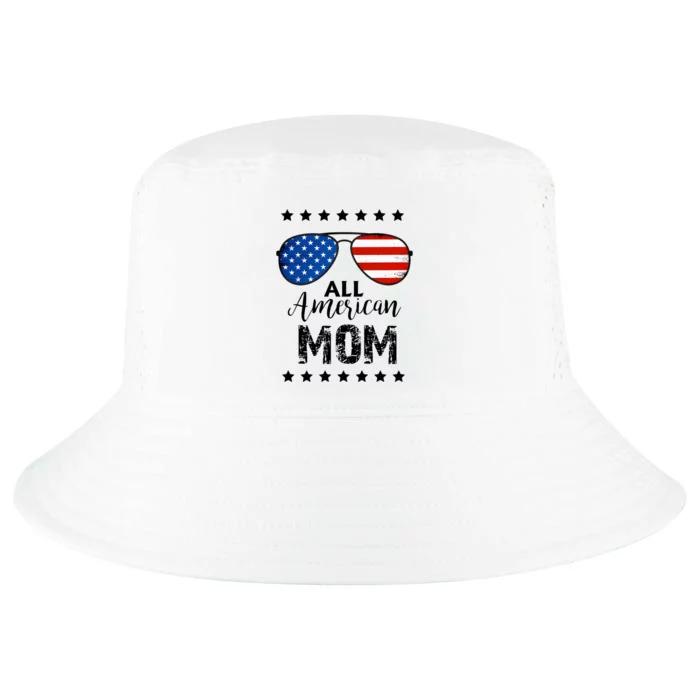 All American Mom 4th Of July Family Matching Cool Comfort Performance Bucket Hat