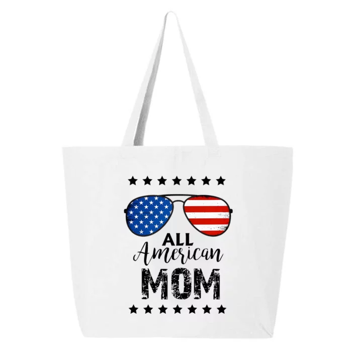 All American Mom 4th Of July Family Matching 25L Jumbo Tote