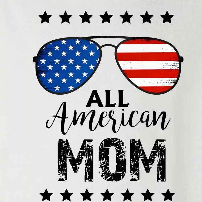 All American Mom 4th Of July Family Matching Toddler Long Sleeve Shirt