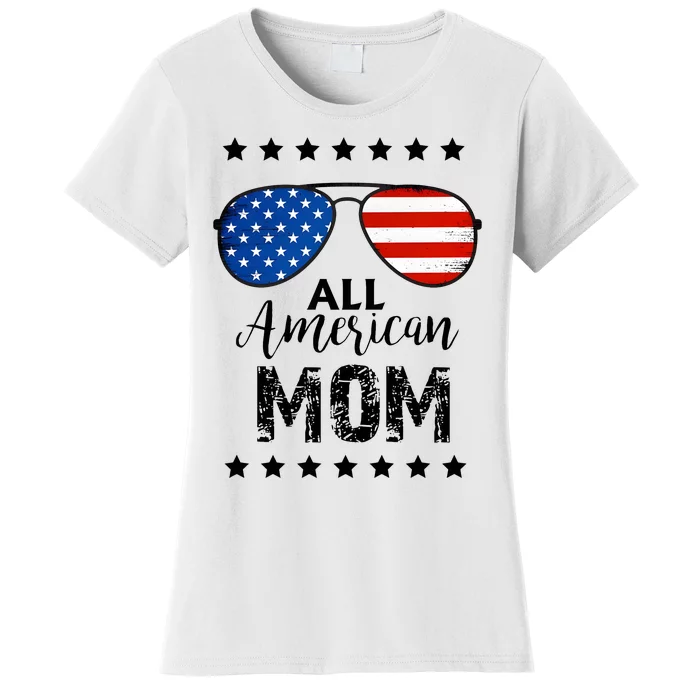 All American Mom 4th Of July Family Matching Women's T-Shirt