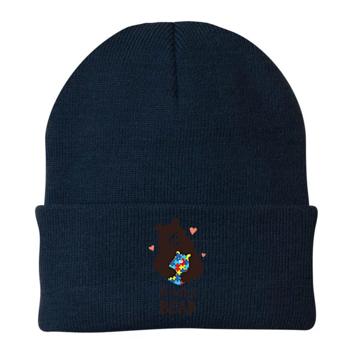 Autism Awareness Mama Bear Mom Gift Knit Cap Winter Beanie