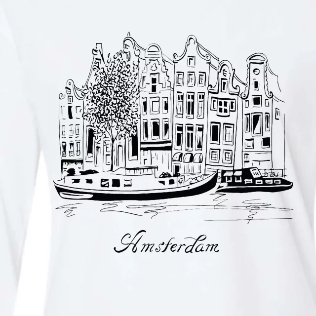 Amsterdam Womens Cotton Relaxed Long Sleeve T-Shirt