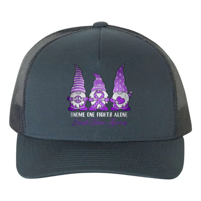 AlzheimerS Awareness Month Ribbon Gnomies Design Cool Gift Yupoong Adult 5-Panel Trucker Hat