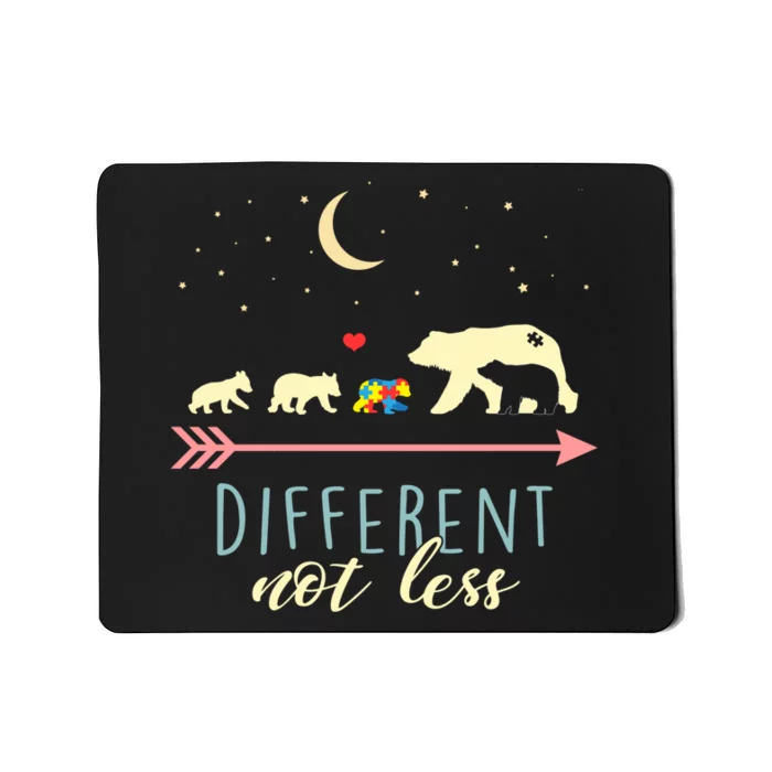 Autism Awareness Mama Bear Different Not Less Mousepad