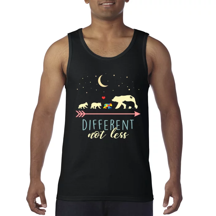 Autism Awareness Mama Bear Different Not Less Tank Top