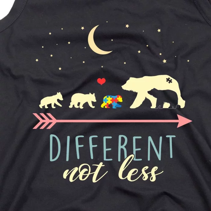 Autism Awareness Mama Bear Different Not Less Tank Top