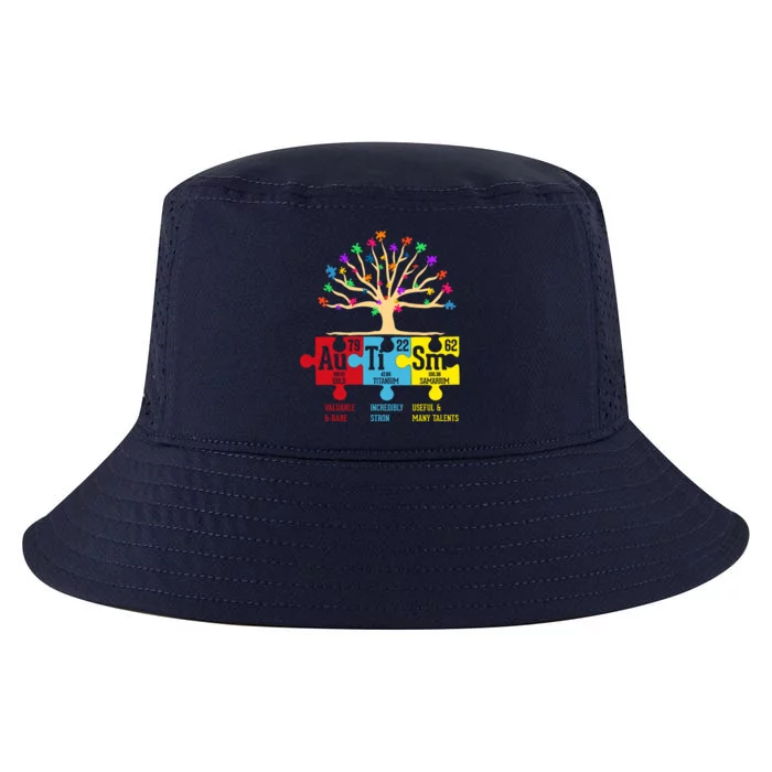 Autism Awareness Month Table Of Elements Cool Comfort Performance Bucket Hat