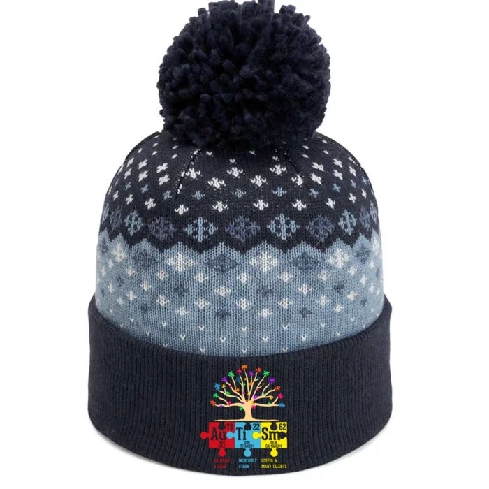 Autism Awareness Month Table Of Elements The Baniff Cuffed Pom Beanie