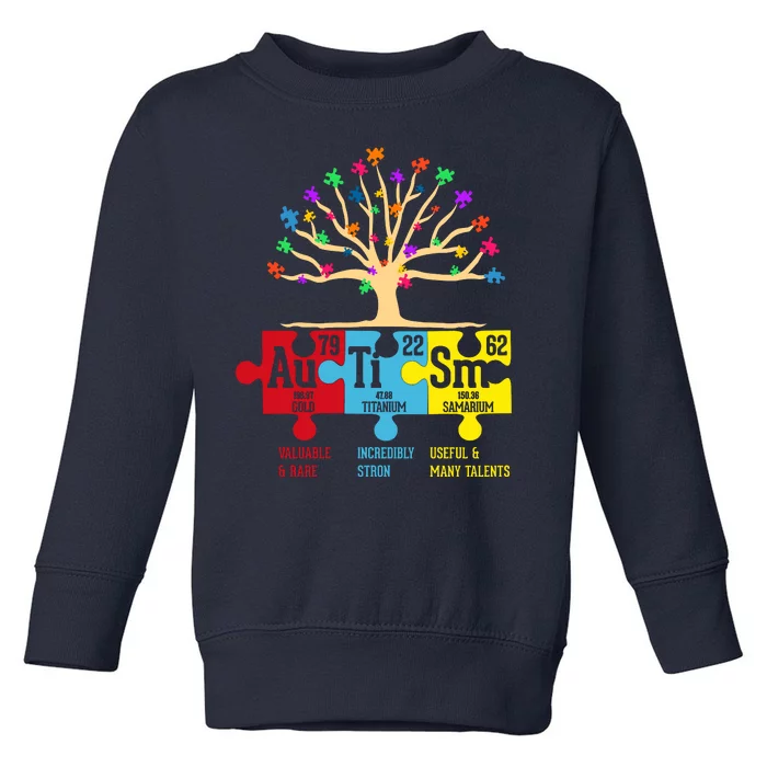 Autism Awareness Month Table Of Elements Toddler Sweatshirt