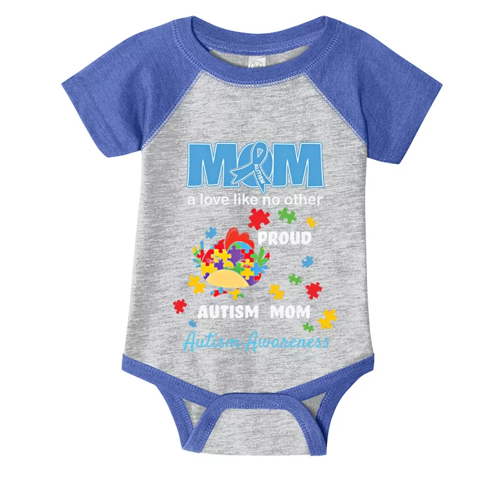 Autism Awareness Mom Mother Love Proud Autism Mama Chicken Cute Gift Infant Baby Jersey Bodysuit