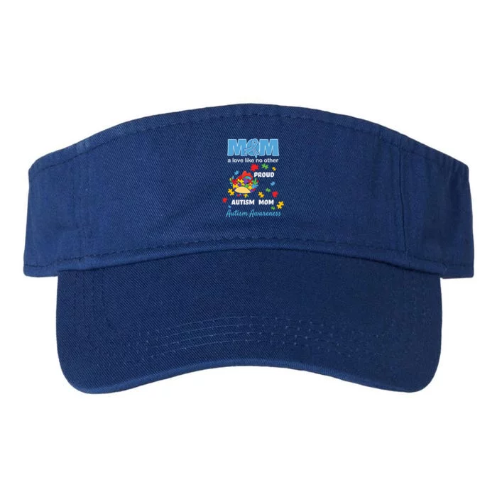 Autism Awareness Mom Mother Love Proud Autism Mama Chicken Cute Gift Valucap Bio-Washed Visor