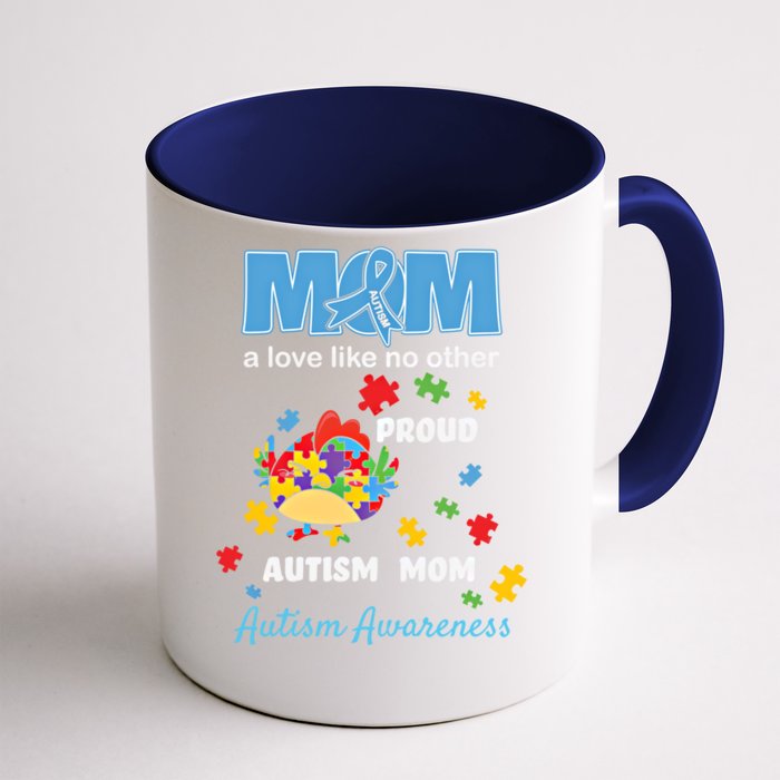 Autism Awareness Mom Mother Love Proud Autism Mama Chicken Cute Gift Front & Back Coffee Mug