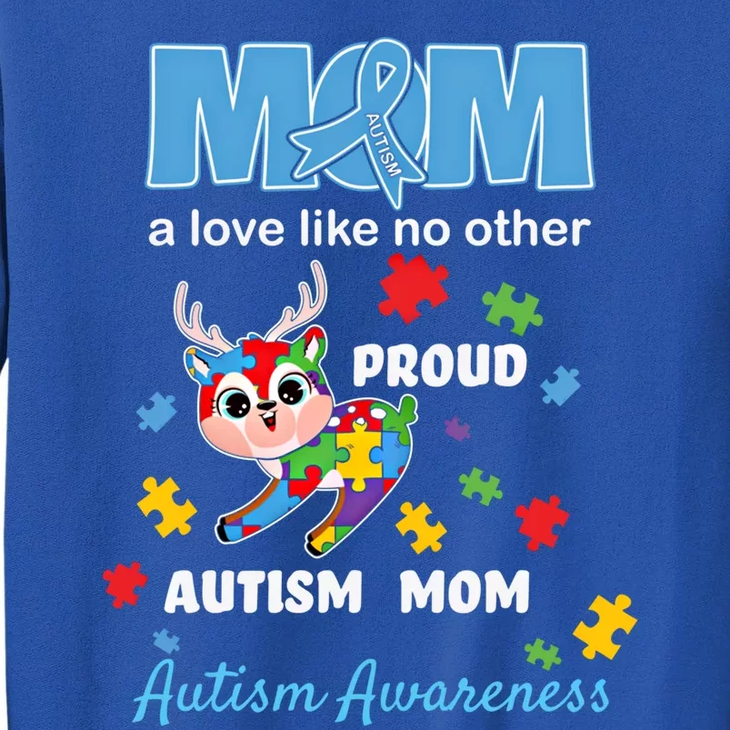 Autism Awareness Mom Mother Love Proud Autism Mama Deer Gift Sweatshirt