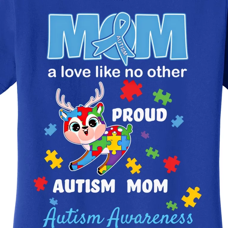 Autism Awareness Mom Mother Love Proud Autism Mama Deer Gift Women's T-Shirt