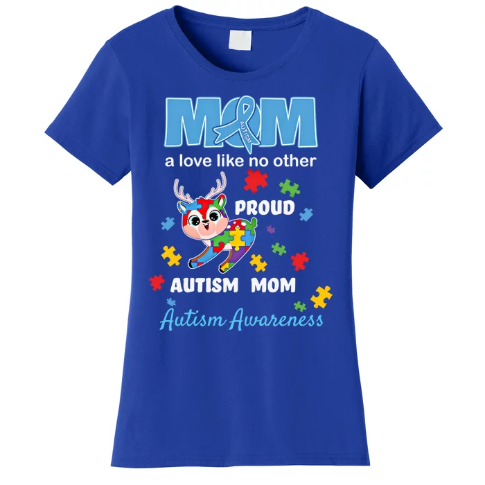 Autism Awareness Mom Mother Love Proud Autism Mama Deer Gift Women's T-Shirt