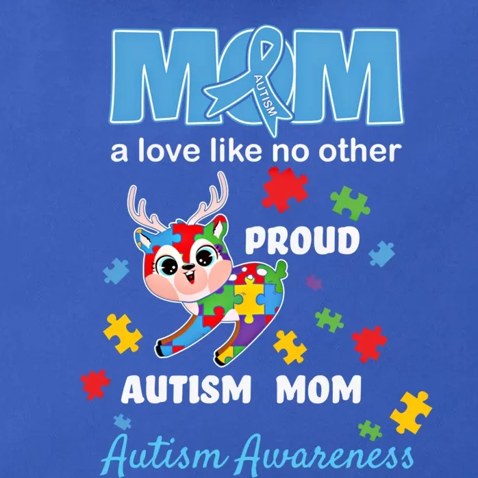 Autism Awareness Mom Mother Love Proud Autism Mama Deer Gift Zip Tote Bag