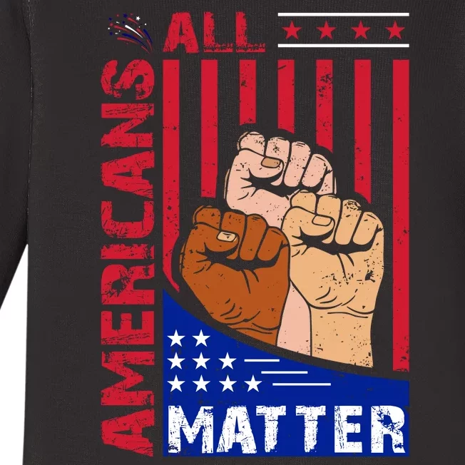 All Americans Matter Baby Long Sleeve Bodysuit