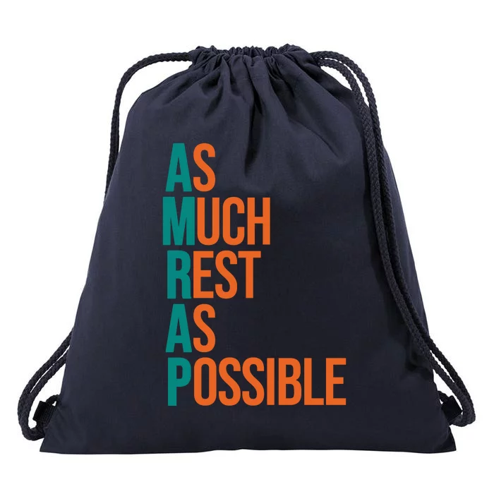 AMRAP As Much Rest As Possible Funny Drawstring Bag