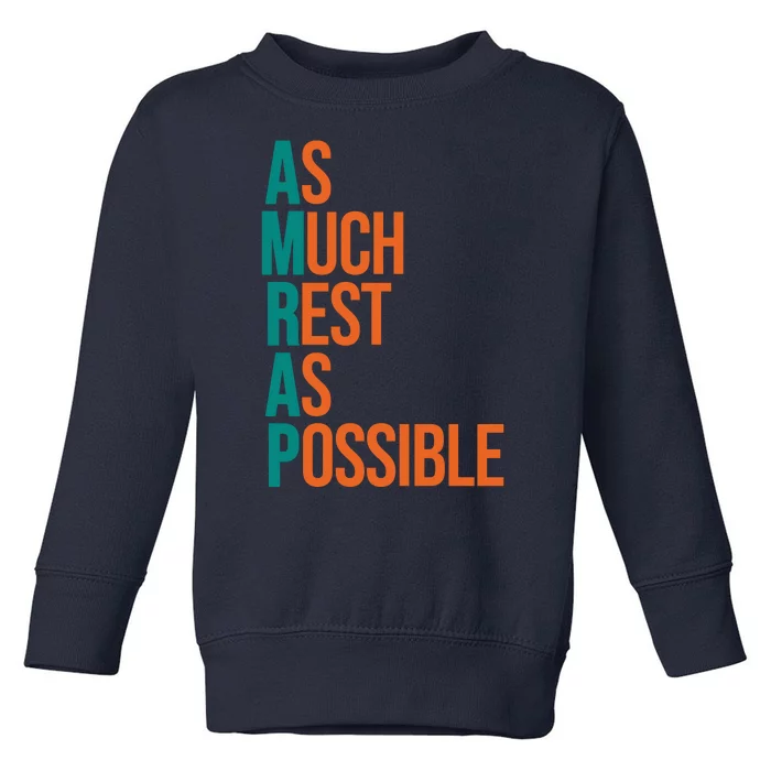 AMRAP As Much Rest As Possible Funny Toddler Sweatshirt