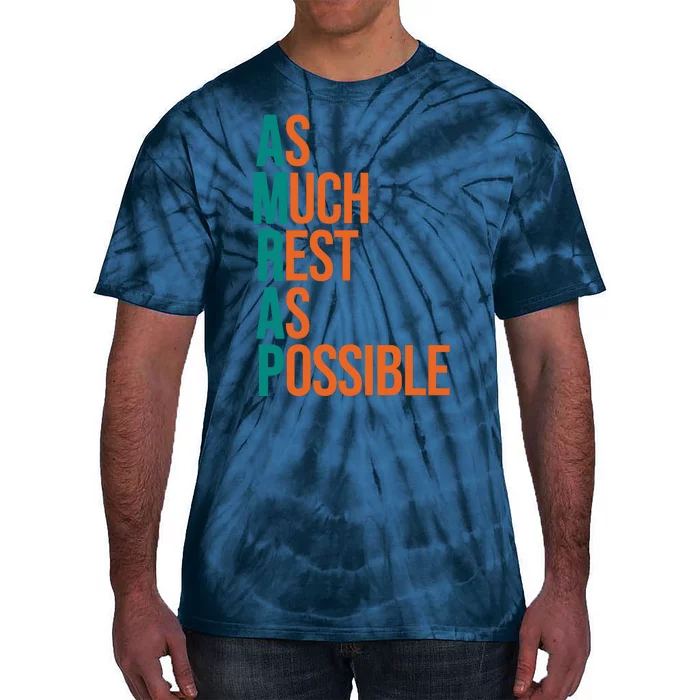 AMRAP As Much Rest As Possible Funny Tie-Dye T-Shirt