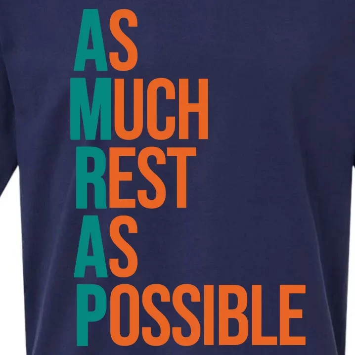 AMRAP As Much Rest As Possible Funny Sueded Cloud Jersey T-Shirt