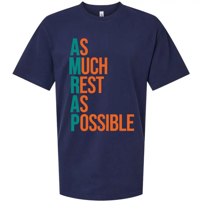 AMRAP As Much Rest As Possible Funny Sueded Cloud Jersey T-Shirt