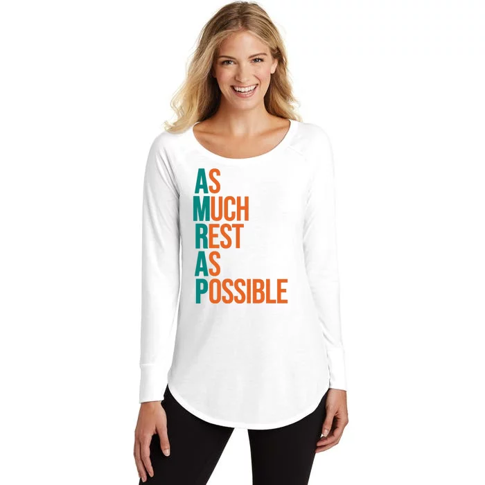 AMRAP As Much Rest As Possible Funny Women's Perfect Tri Tunic Long Sleeve Shirt