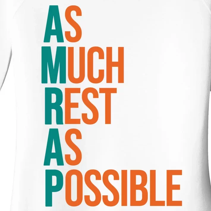 AMRAP As Much Rest As Possible Funny Women's Perfect Tri Tunic Long Sleeve Shirt