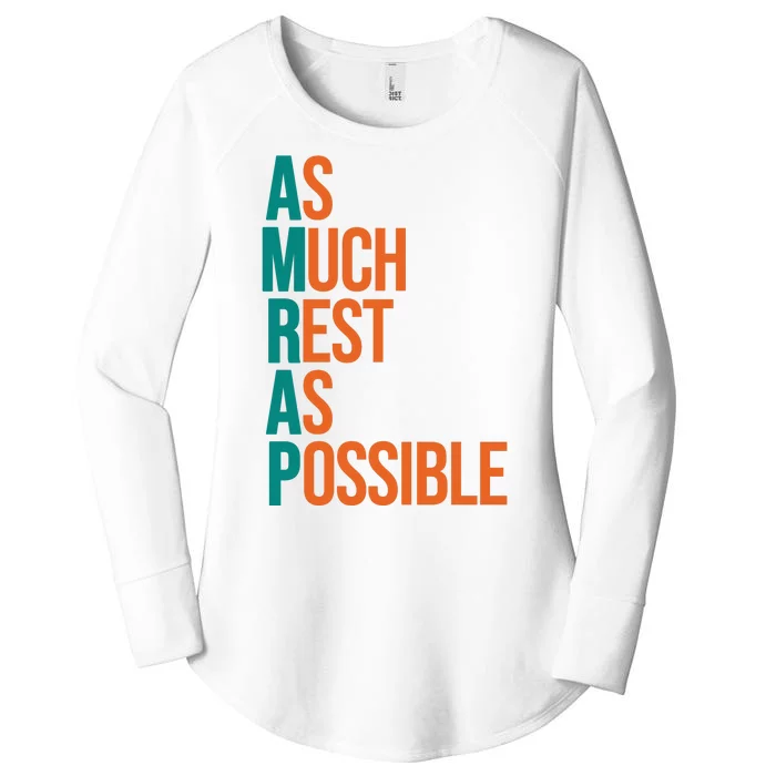 AMRAP As Much Rest As Possible Funny Women's Perfect Tri Tunic Long Sleeve Shirt