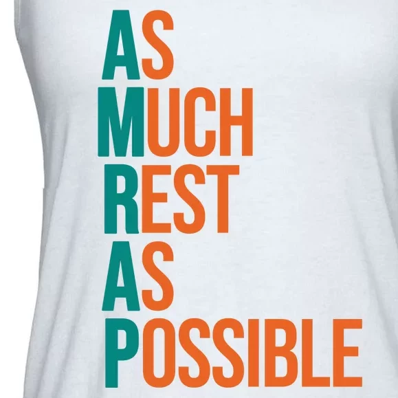 AMRAP As Much Rest As Possible Funny Ladies Essential Flowy Tank