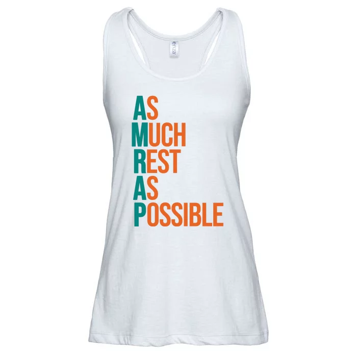 AMRAP As Much Rest As Possible Funny Ladies Essential Flowy Tank