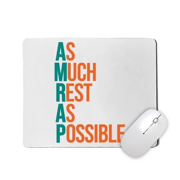 AMRAP As Much Rest As Possible Funny Mousepad